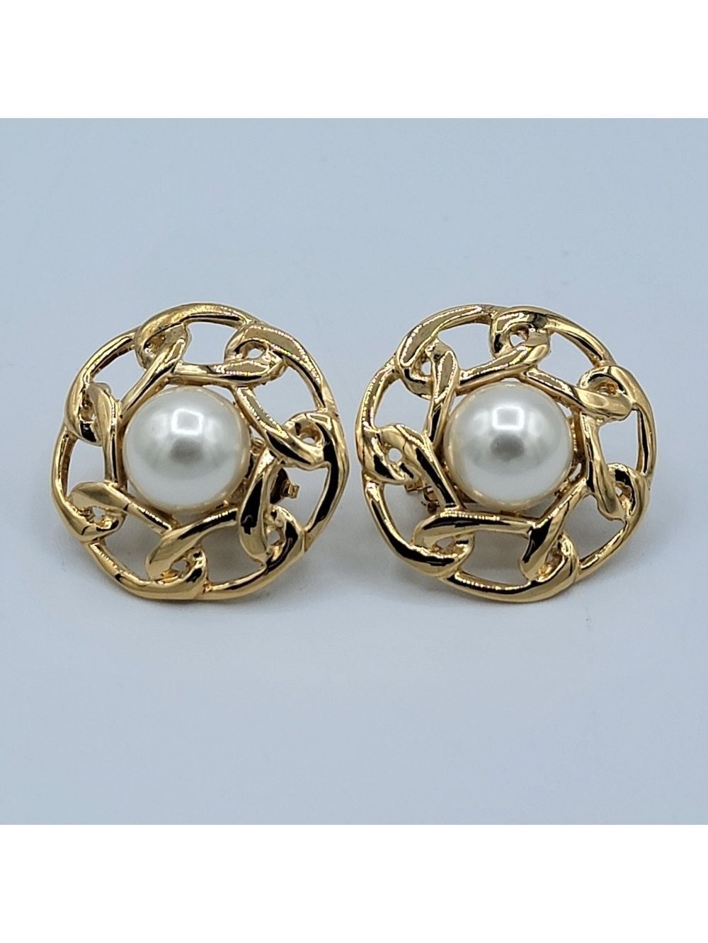 Butler Elegant Gold and Pearl Earrings #2709